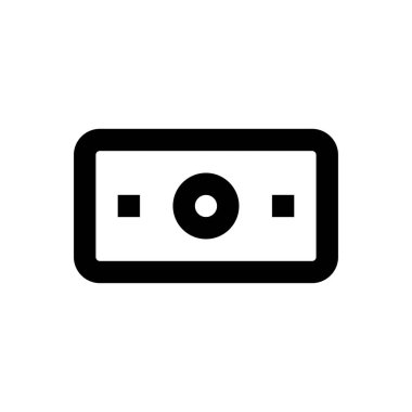 para vektörü ince çizgi simgesi