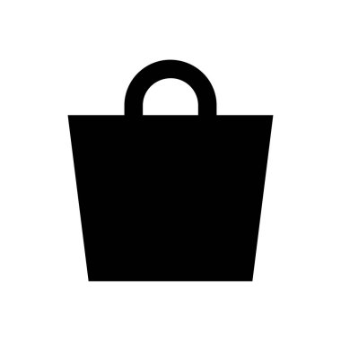 Alışveriş vektörü simgesi düz simgesi