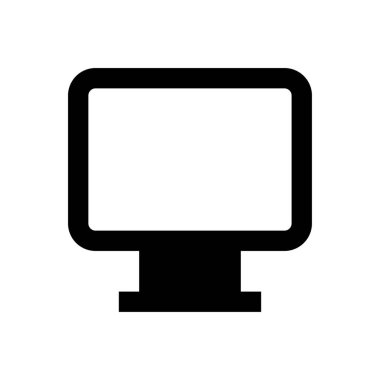 ekran vektörü düz simgesi