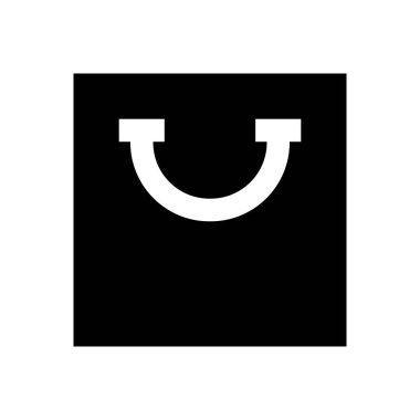 Alışveriş vektörü simgesi düz simgesi