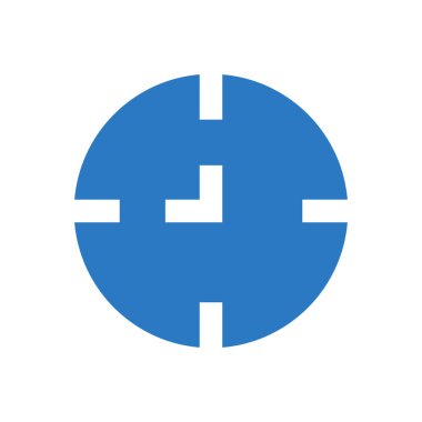 saat vektör renk simgesi