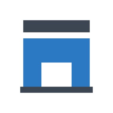 dükkan vektörü renk simgesi