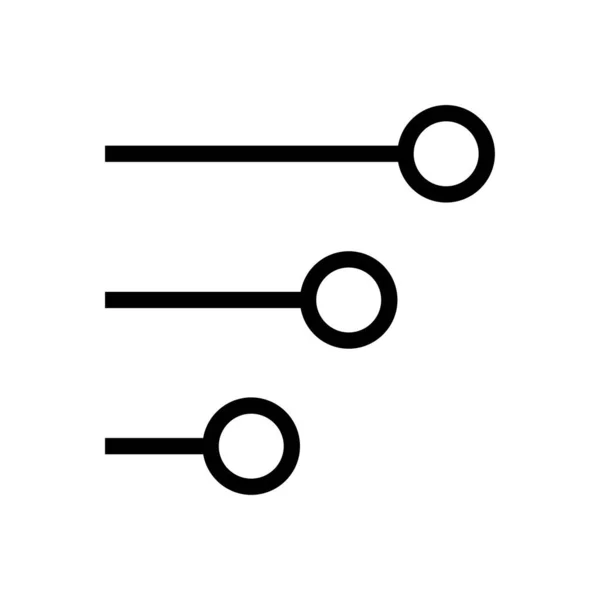 Diagramm Vektor Thin Line Symbol — Stockvektor