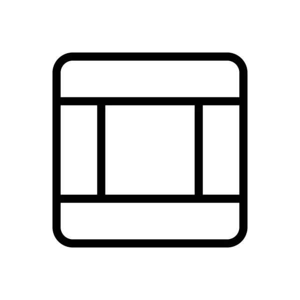 Tableau Bord Vecteur Ligne Mince Icône — Image vectorielle