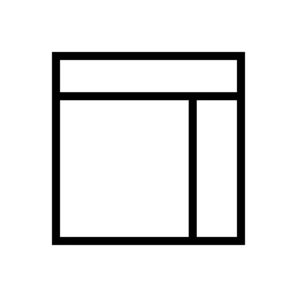 Tableau Bord Vecteur Ligne Mince Icône — Image vectorielle