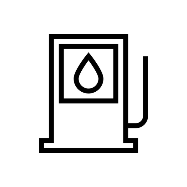 Pomp Vector Dunne Lijn Pictogram — Stockvector