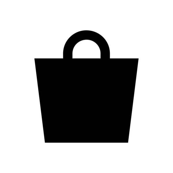 Shopping Vectoriel Glyphe Plat Icône — Image vectorielle