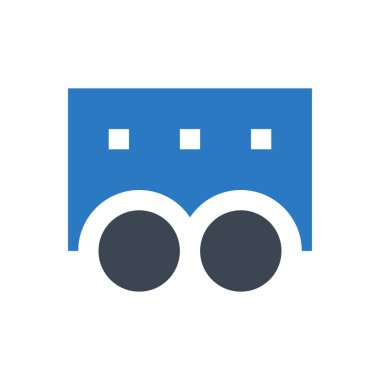 kamyon vektör renk simgesi