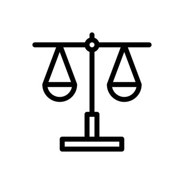 vektör ince çizgi simgesini dengele