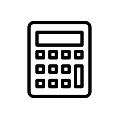 muhasebe vektörü ince çizgi simgesi