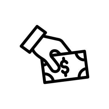 Alışveriş vektörü ince çizgi simgesi