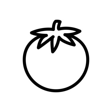 meyve vektörü ince çizgi simgesi