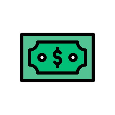 para vektörü düz renk simgesi