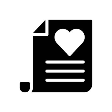 belge vektörü düz simge