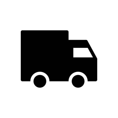 kamyon vektör düz simgesi