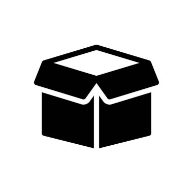 kutu vektör düz simgesi