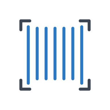 barkod vektör renk simgesi