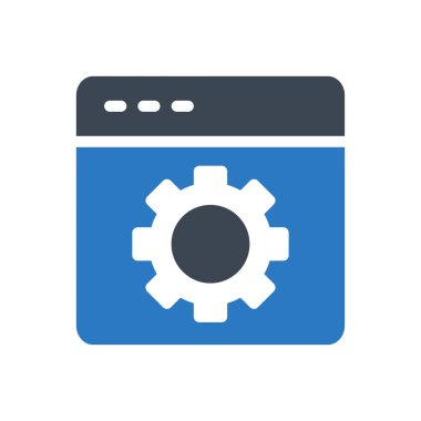 Web sayfası vektör renk simgesi