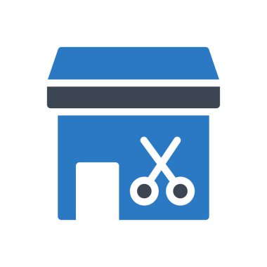 saç vektörü renk simgesi