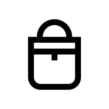 Alışveriş vektörü ince çizgi simgesi