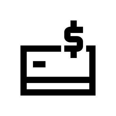 kart vektörü ince çizgi simgesi