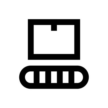 parsel vektör ince çizgi simgesi