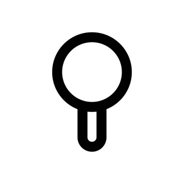 cam vektör ince çizgi simgesi