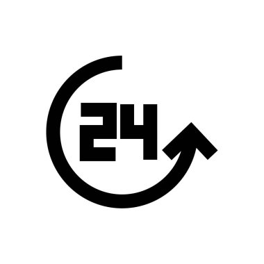 zaman vektörü düz renk simgesi