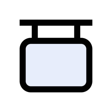 asma vektör düz renk simgesi