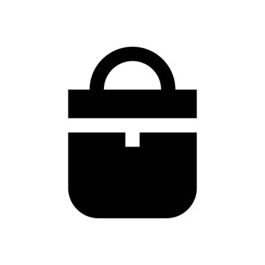 Alışveriş vektörü simgesi düz simgesi