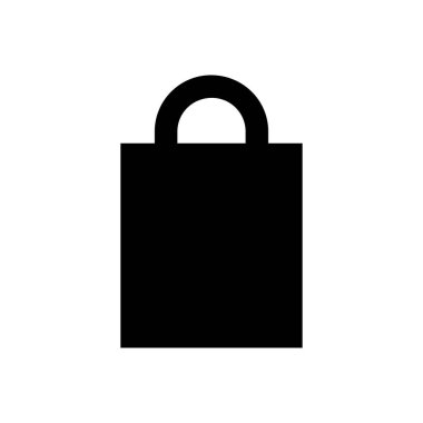 Alışveriş vektörü simgesi düz simgesi