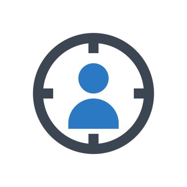 hedef vektör renk simgesi