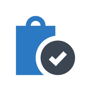 Alışveriş vektörü renk simgesi