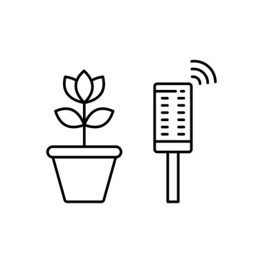 tarım vektörü ince çizgi simgesi