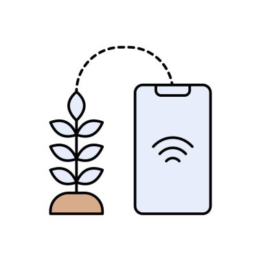 Kırpma vektörü düz renk simgesi