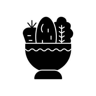 Sepet vektörü düz simgesi