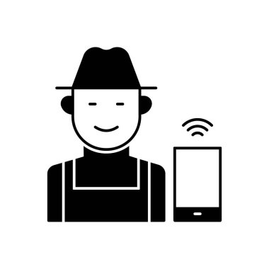 işçi vektör simgesi düz simge