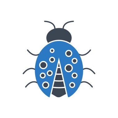 böcek vektörü renk simgesi