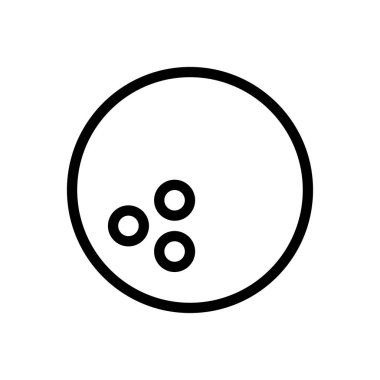 Skittle vektör ince çizgi simgesi