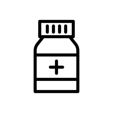 uyuşturucu vektörü ince çizgi simgesi