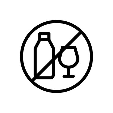 içecekler vektör ince çizgi simgesi