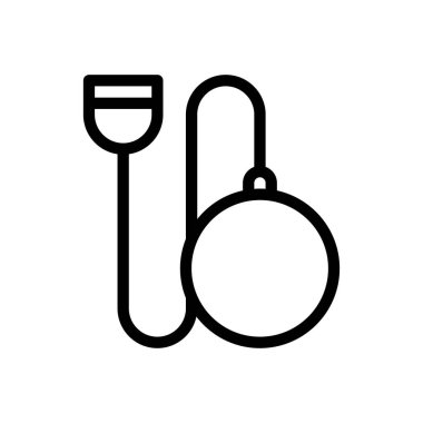 top vektörü ince çizgi simgesi