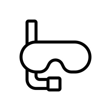 gözlük vektör ince çizgi simgesi