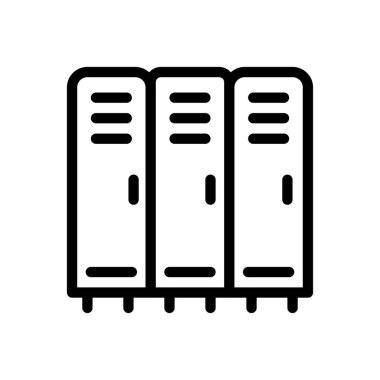 dolap vektörü ince çizgi simgesi