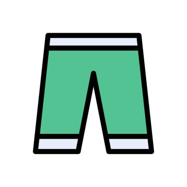 spor vektörü düz renk simgesi