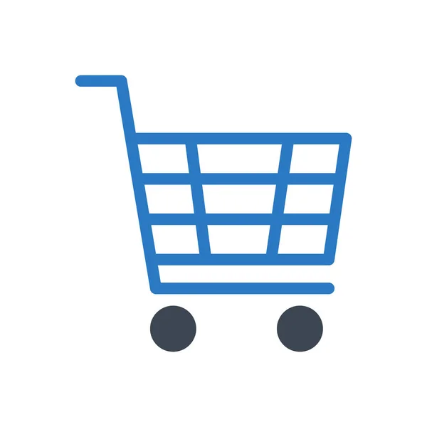 Vector Compras Icono Color Glifo — Archivo Imágenes Vectoriales