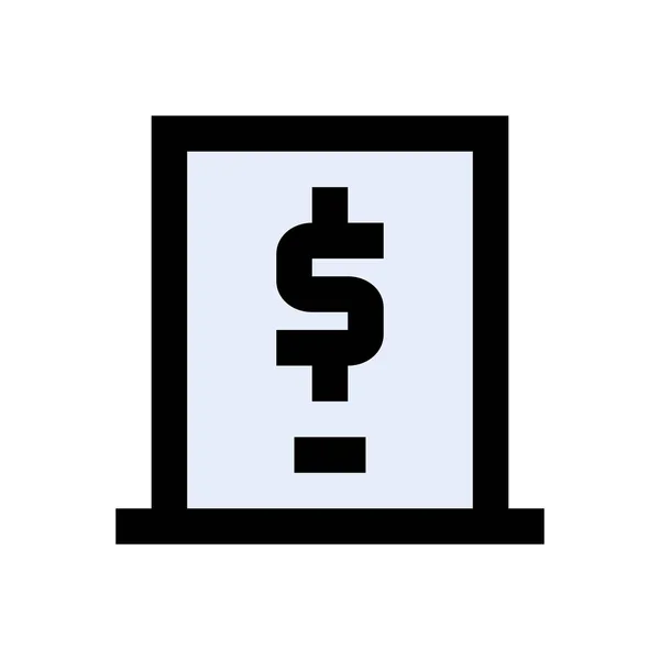 Money Vector Flat Color Icon — Stock Vector