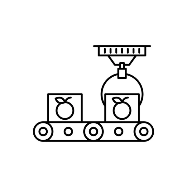 Gürtelvektor Dünne Linie Symbol — Stockvektor