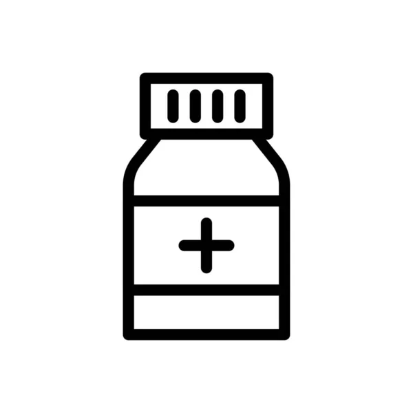 Drugs Vector Thin Line Icon — Stock Vector