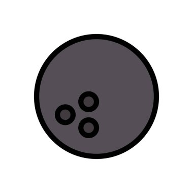 Skittle vektör düz renk simgesi